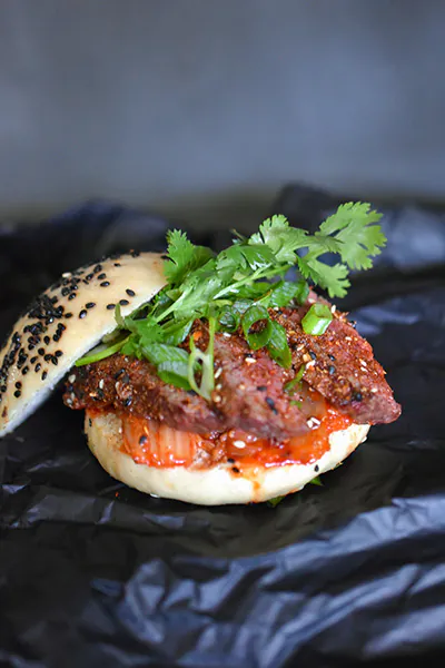 Korean Beef Bao Burger | Szechuan Teriyaki Sauce