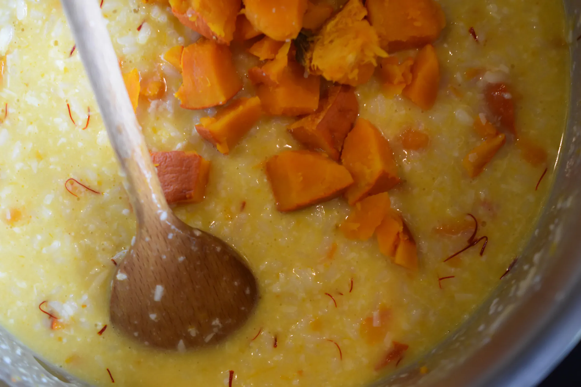 Kürbis-Risotto | Safran | Orangenpfeffer