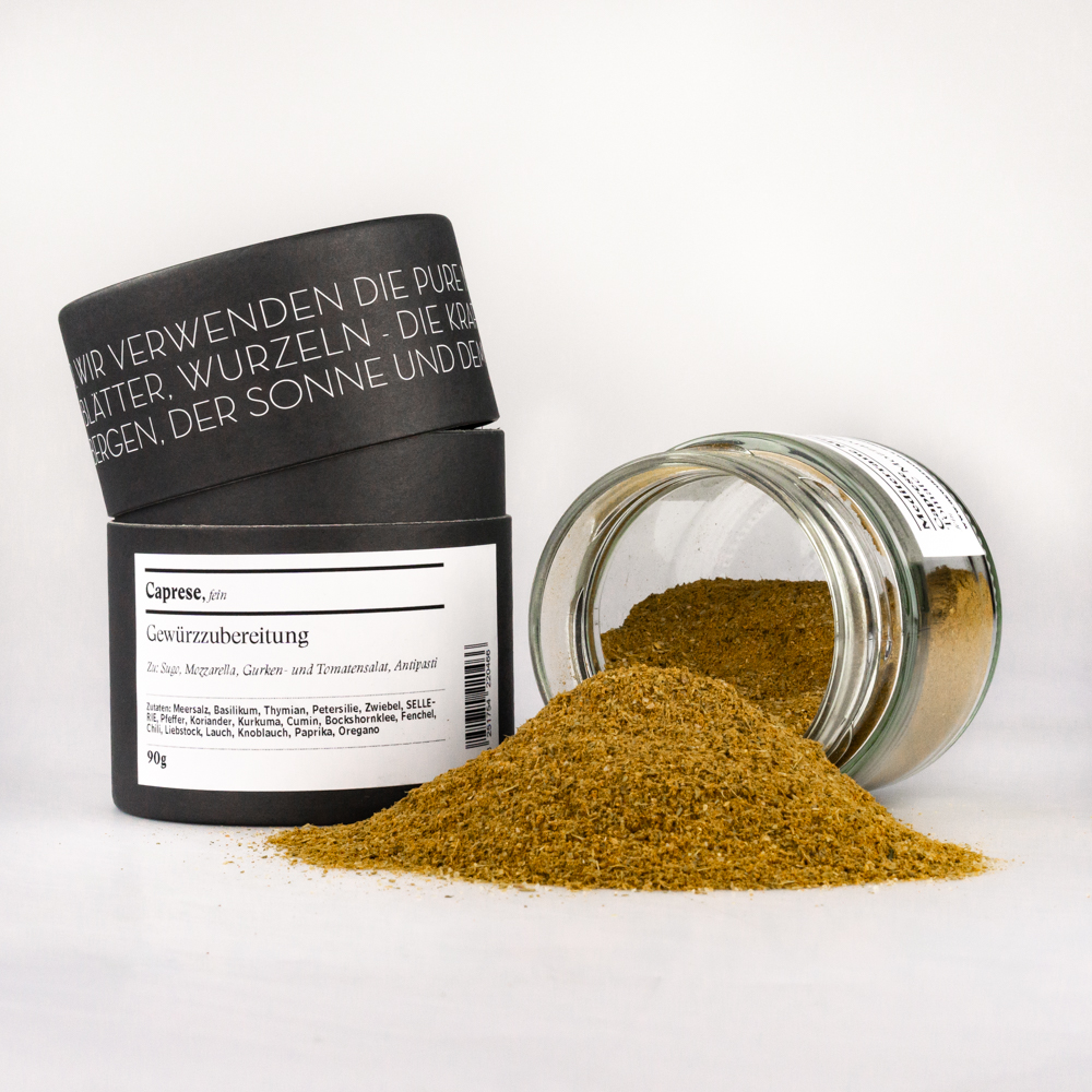 Caprese & Tomaten, Italienische Gewürzmischung Gewürzdose Caprese