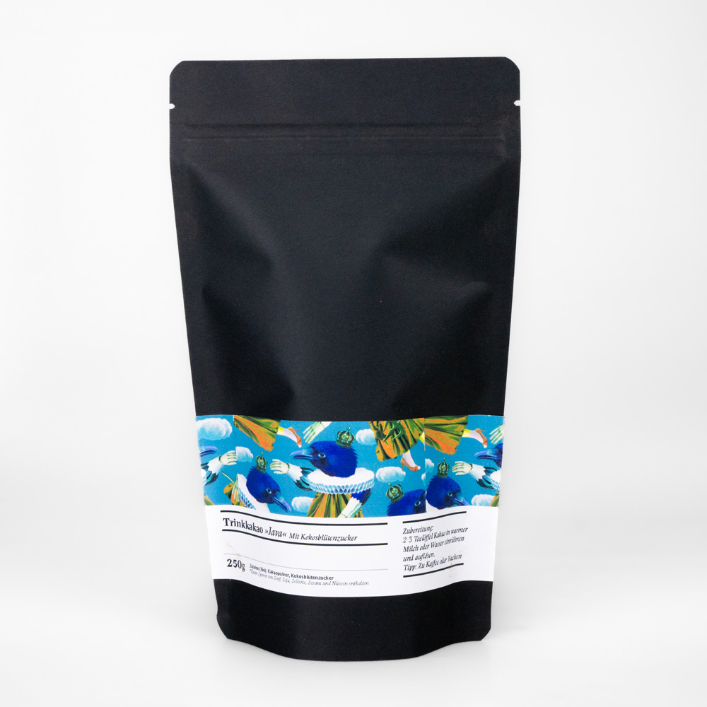 Kakao BIO, Java, Mit Kokosblütenzucker - 250g Nachfüllpack trinkkakao java im Refillbeutel