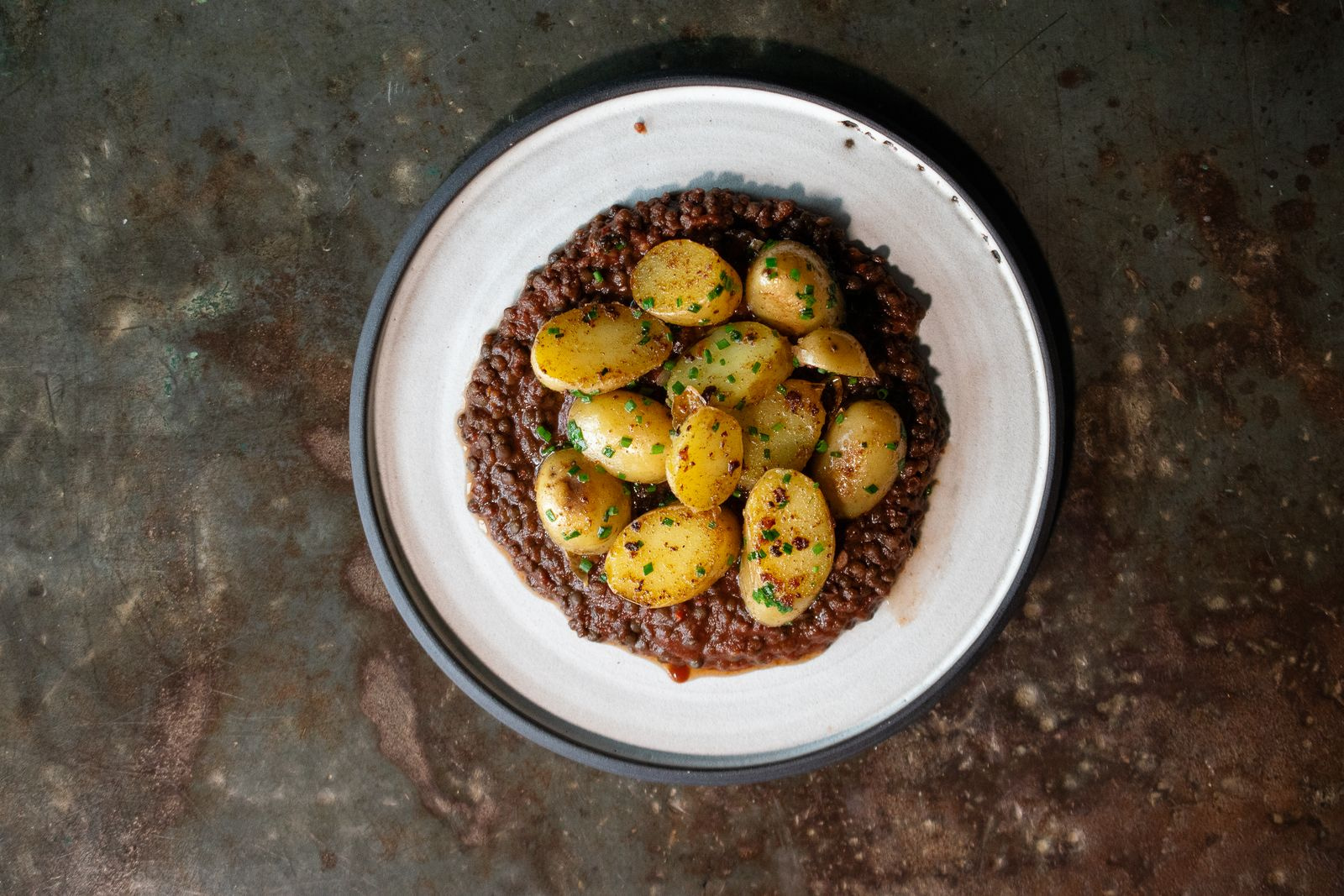 Linsen Bolognese mit Drillingen gewürzt mit Chili con Carne und Chilisalz von Gewürzmühle Rosenheim