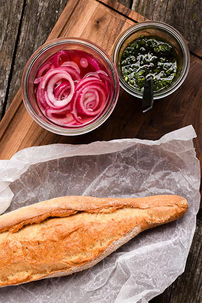 Choripán | Chorizo Sandwich | Chimichurri