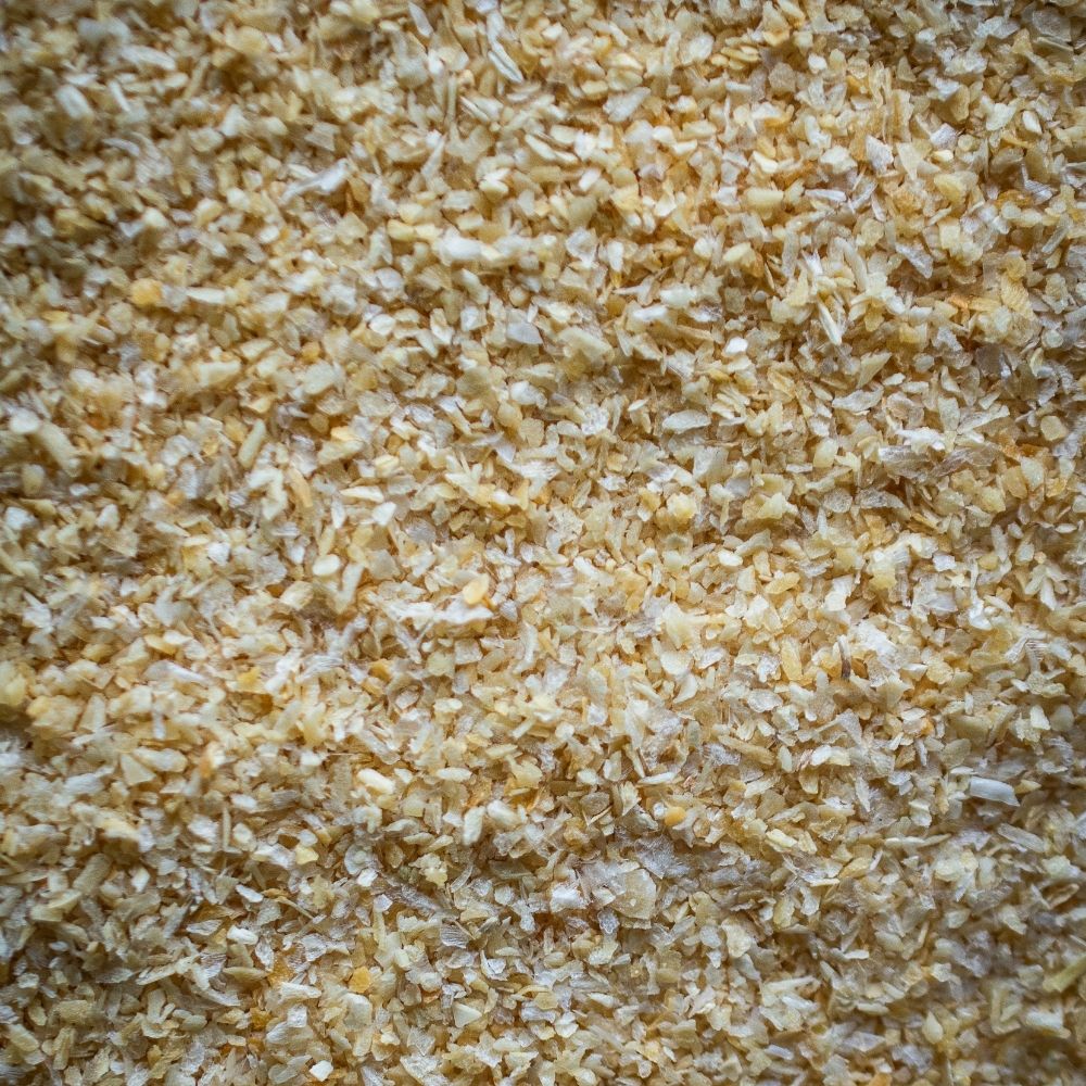 Detailaufnahme Zwiebeln, granuliert