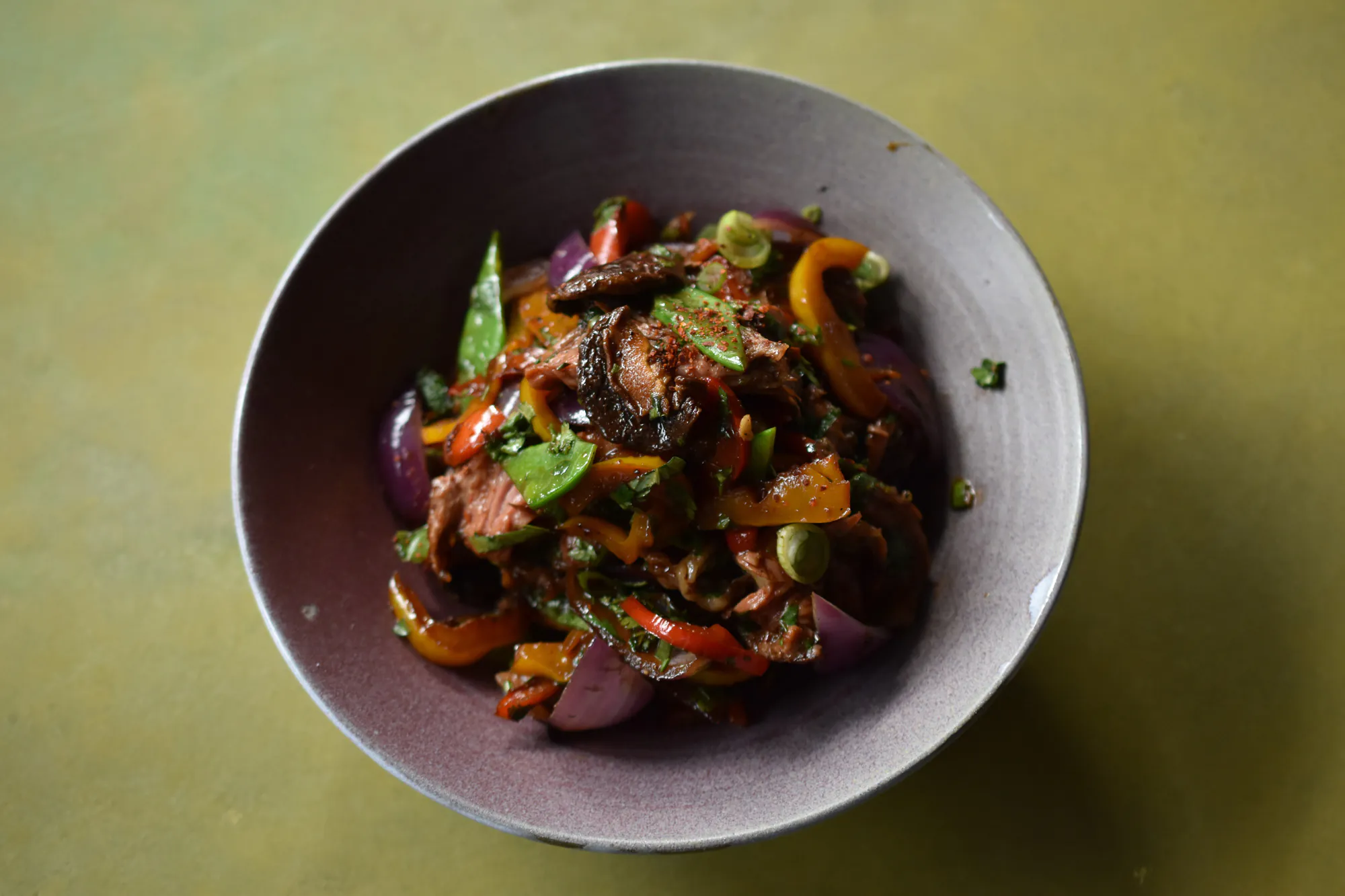 Beef | Asia Salat | Szechuan Teriyaki Sauce