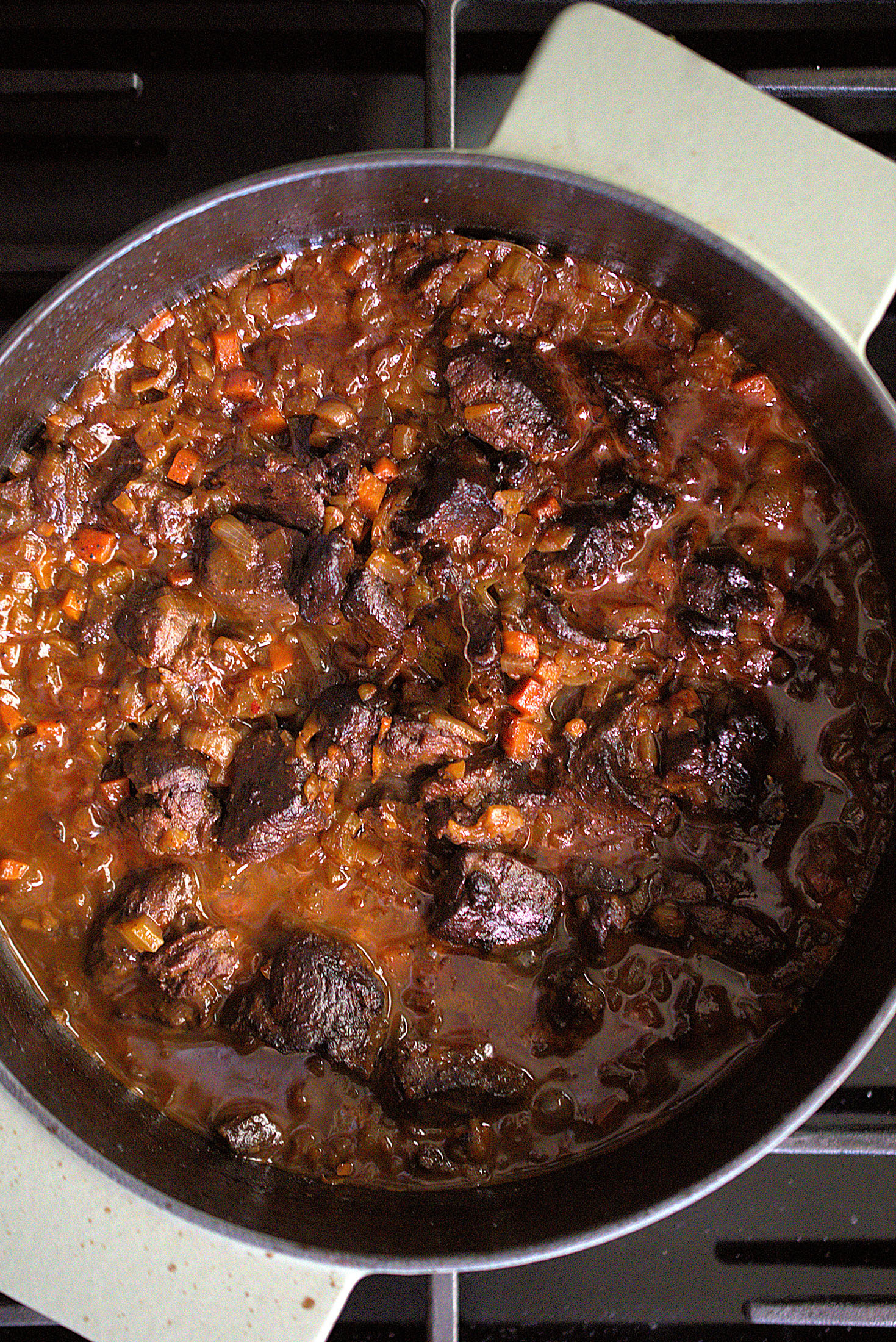 Orangen Wildschwein Ragout | Topfenknödel