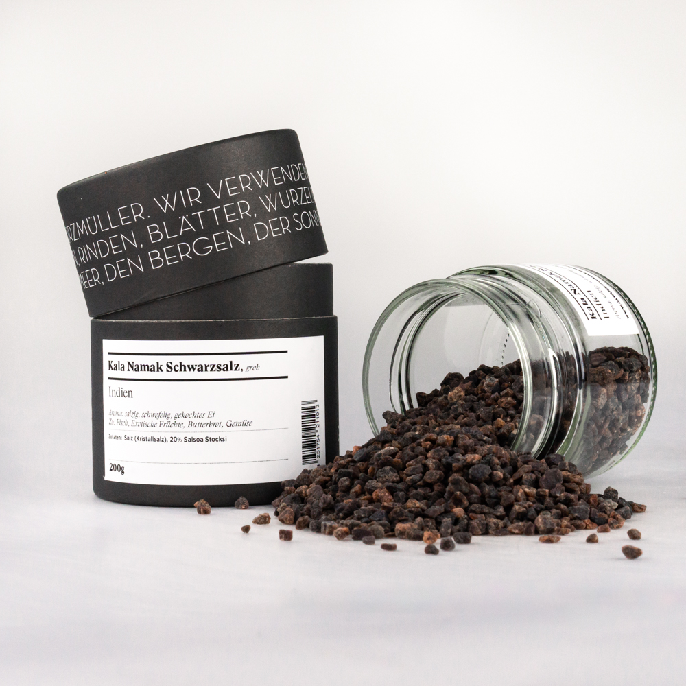 Schwarzsalz, Kala Namak, grob, Indien Schwarzsalz, Kala Namak, grob, Indien