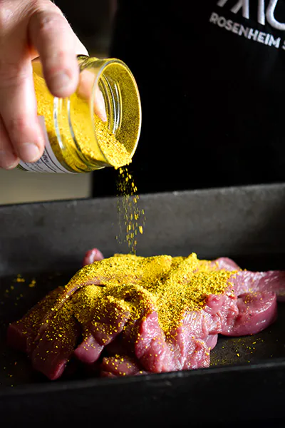 Duck & Goat Cheese Burger | Citric Rosemary Sauce