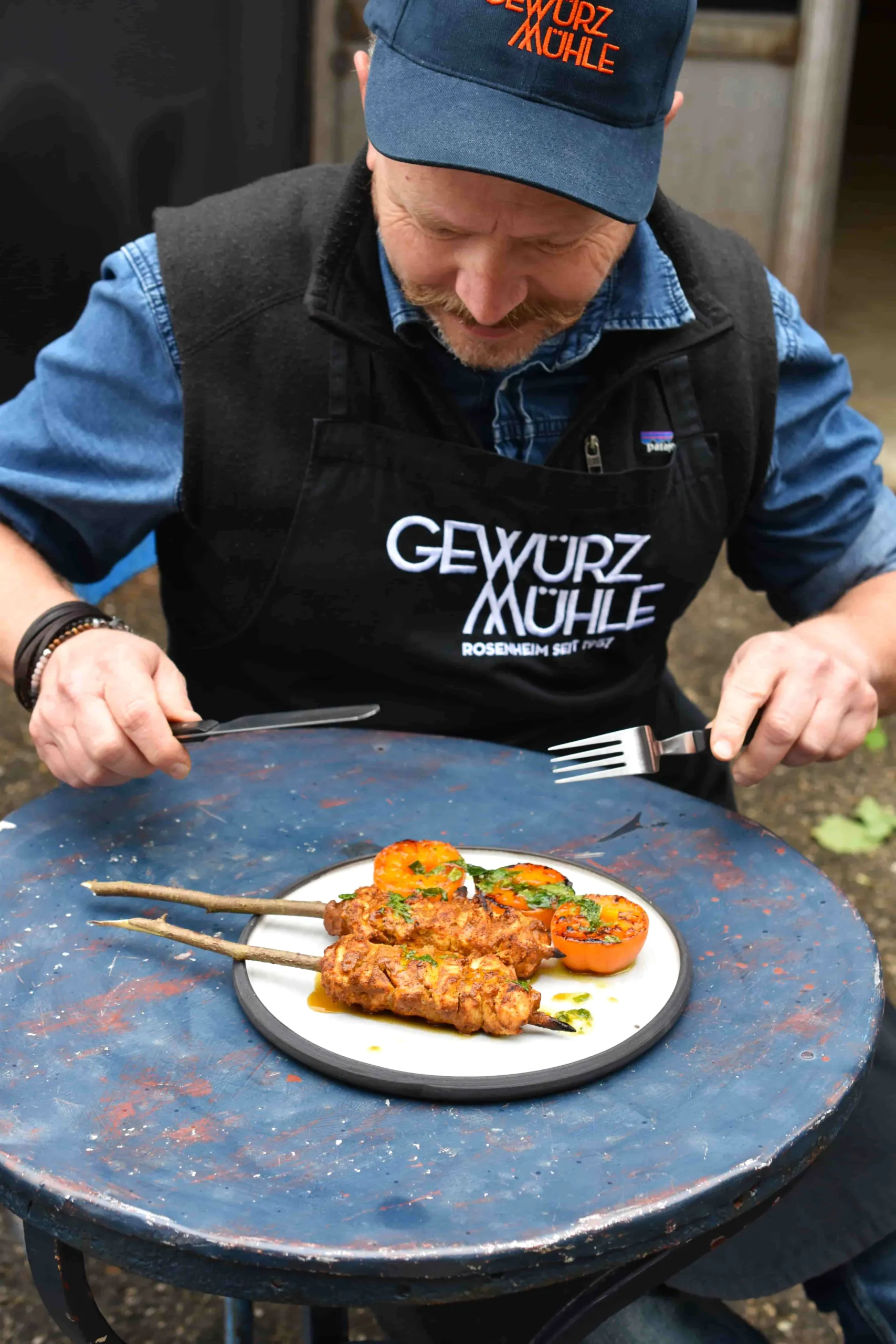 Tandoori Hähnchen | Gegrillte Aprikose