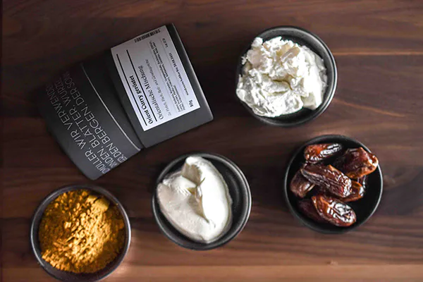 Curry-Dattel-Creme | Orient Curry | Ziegenfrischkäse | Datteln