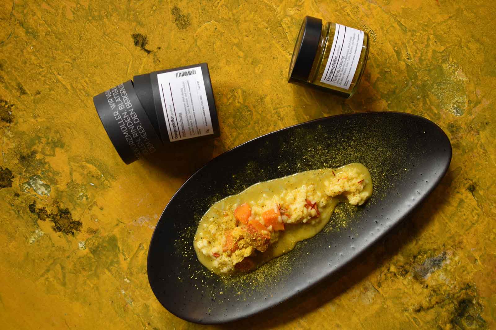 Kürbis-Risotto | Safran | Orangenpfeffer