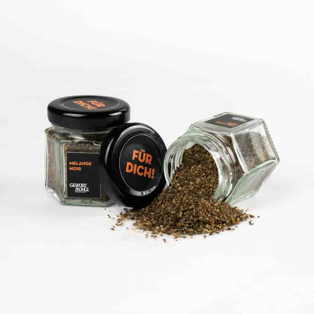 Melange Noir, Steakpfeffer, geschrotet, Mini Melange Noir, Steakpfeffer, geschrotet, Mini