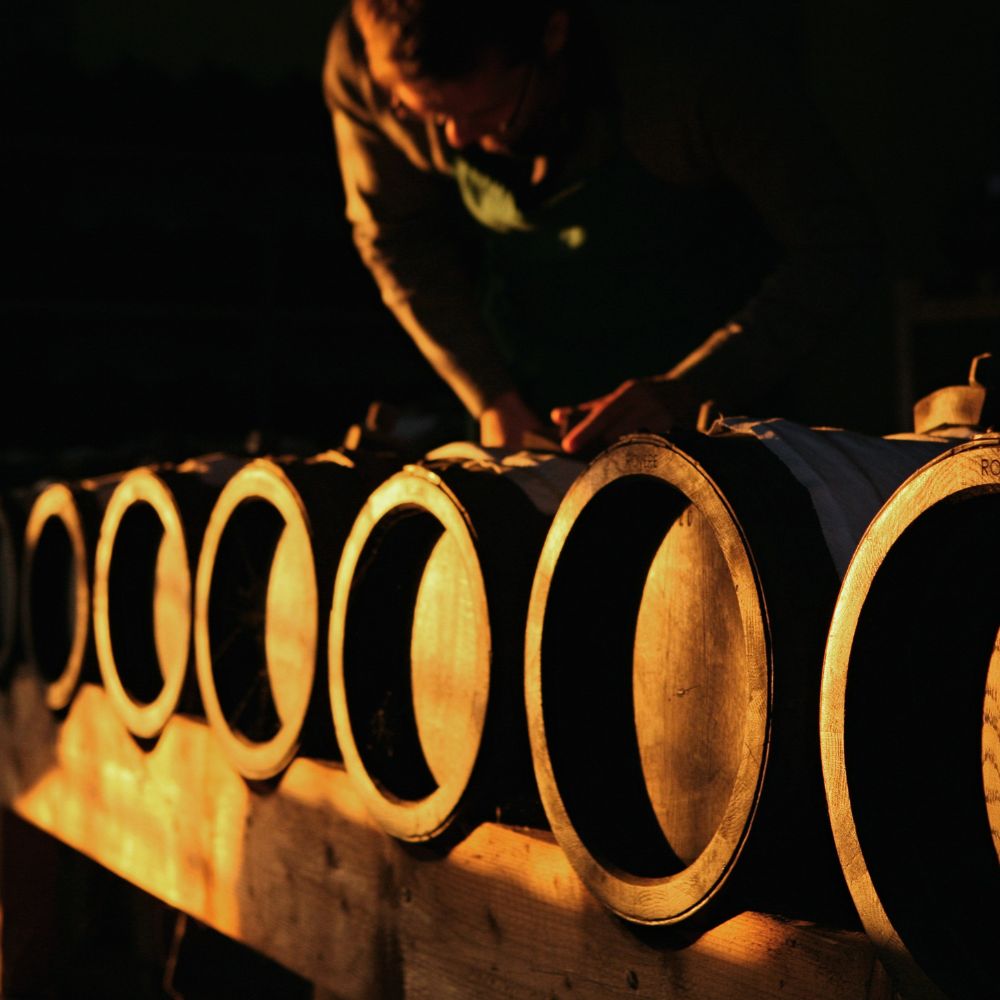 Balsamico Moodbild mit Fässern