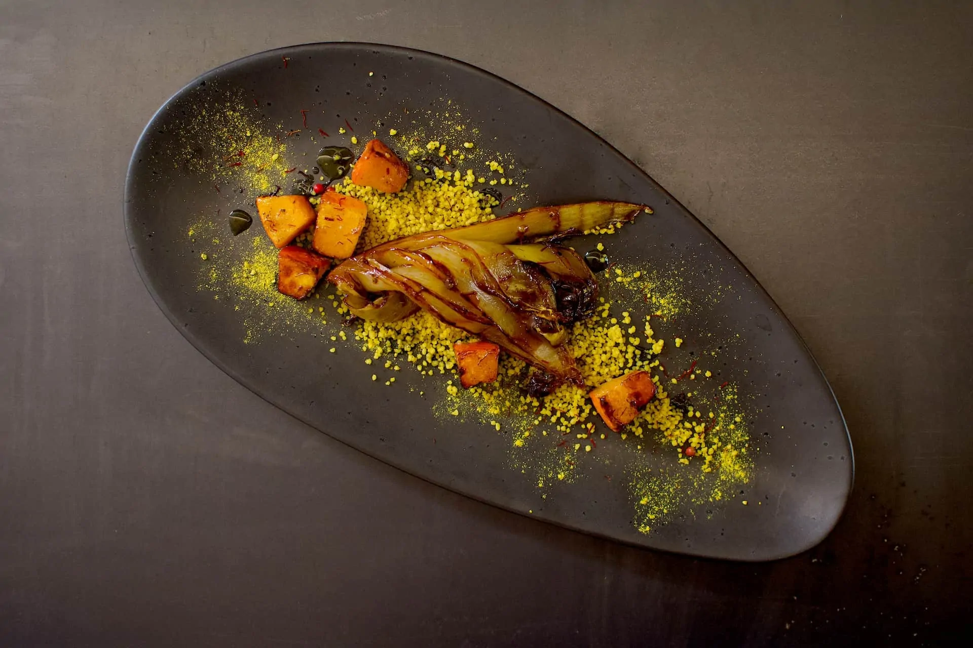 Couscous | Ras El Hanout | Kürbis | karamellisierter Chicorée Couscous | Ras El Hanout | Kürbis | karamellisierter Chicorée