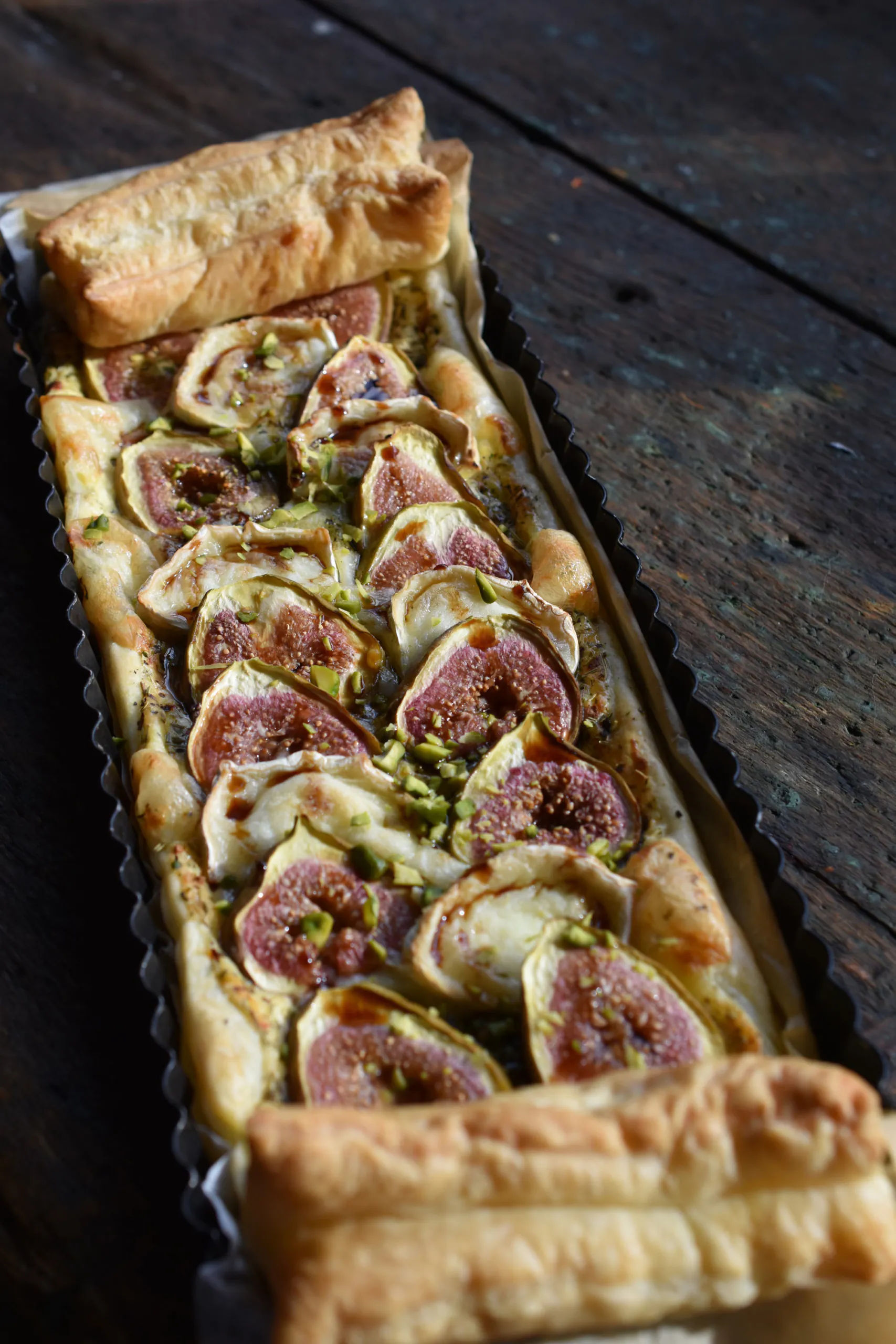 Blätterteig-Tarte | Feigen | Ziegenkäse | Italienische Kräutermischung