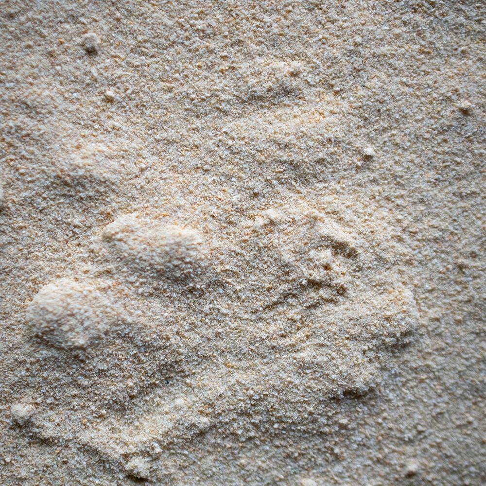Detailaufnahme Zitronenschale, gemahlen