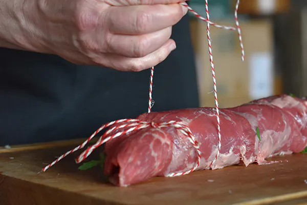 Vorbereitung eines Flanksteak