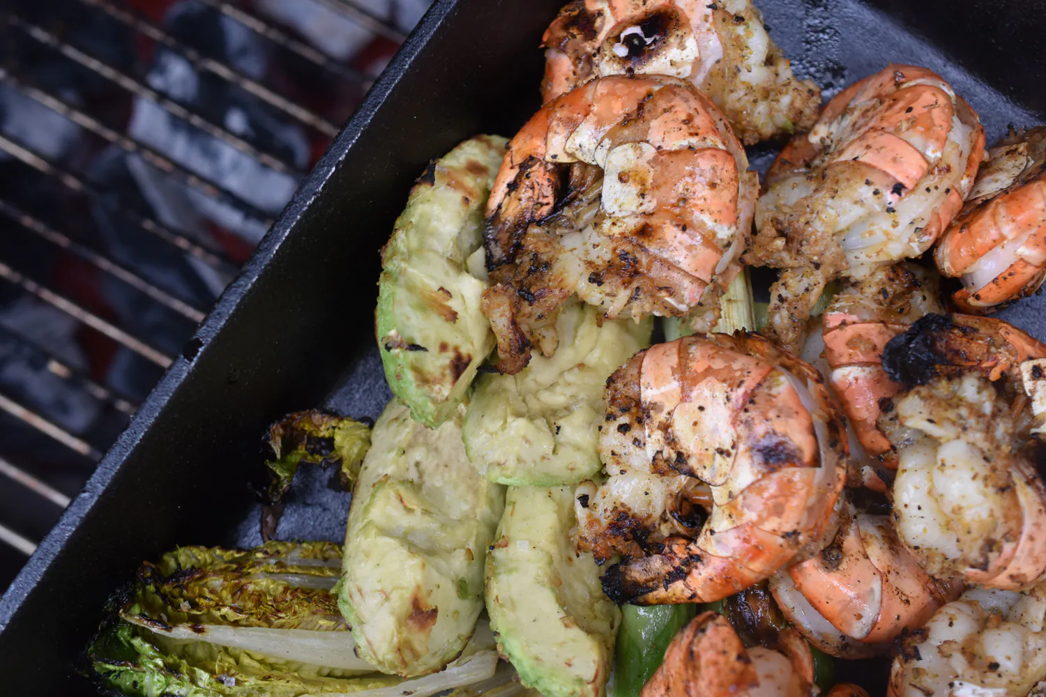 Garnelen | Spargel | Romanasalat | Orange Ocean Rub