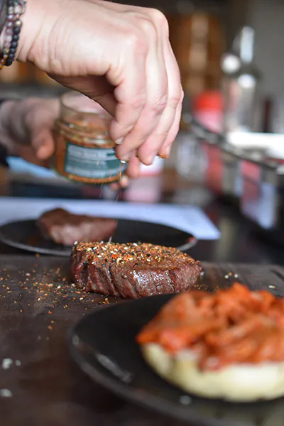 Korean Beef Bao Burger | Szechuan Teriyaki Sauce