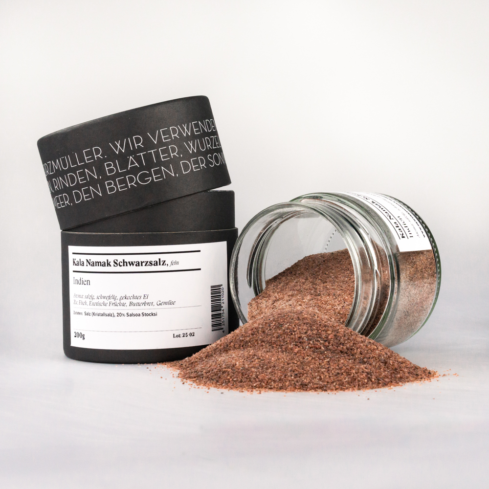 Schwarzsalz, Kala Namak, fein, Indien Schwarzsalz, Kala Namak, fein, Indien