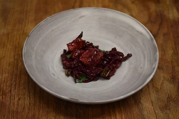 Entenbrust | Cassisfeige | Rote Beete | Purple Curry | Mohn Lorbeersoße
