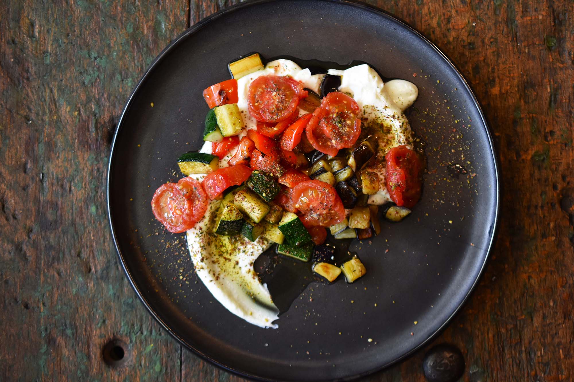 Labneh | Grillgemüse | Zatar