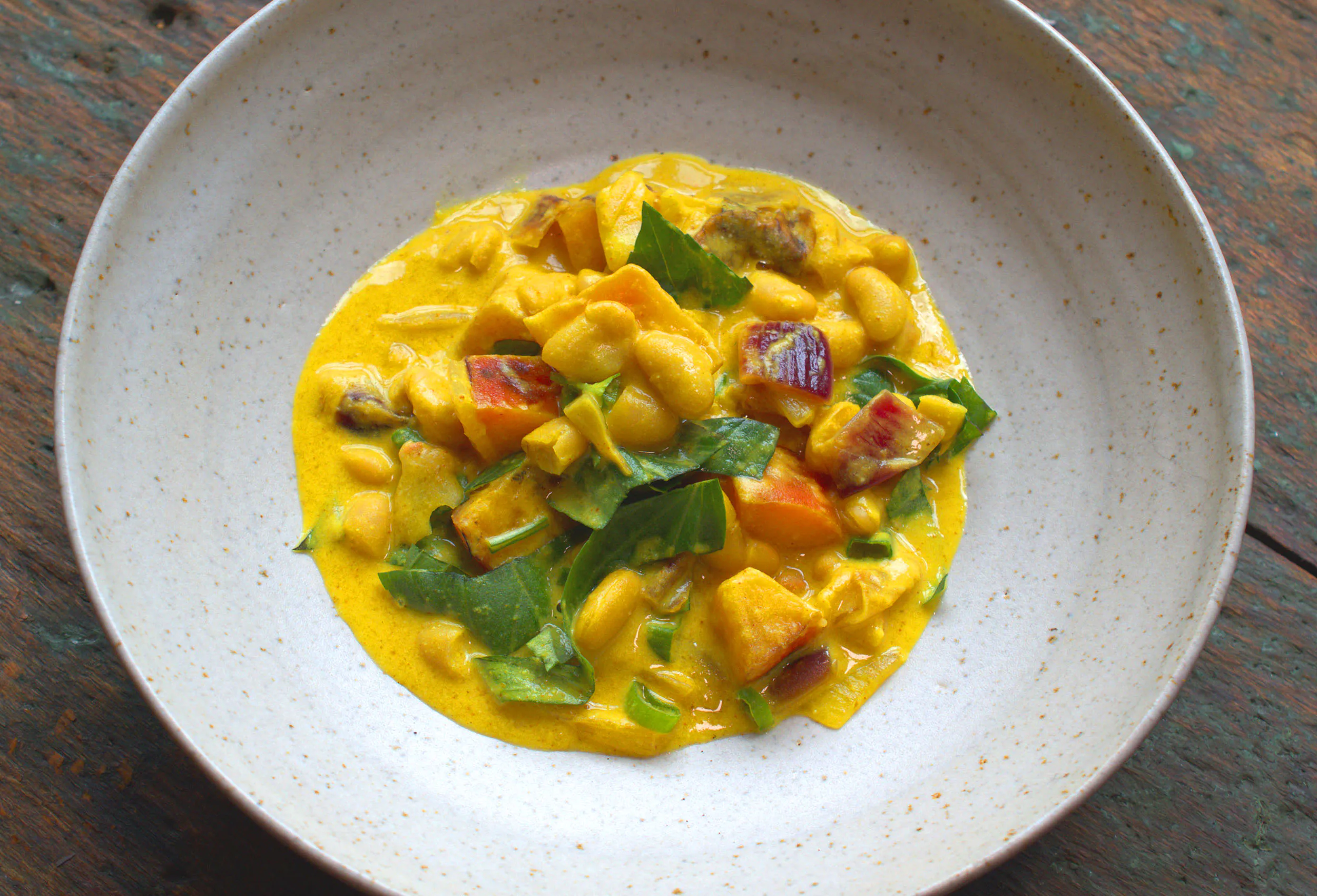 Thai Curry | Weiße Bohnen | Äpfel | Rote Zwiebel