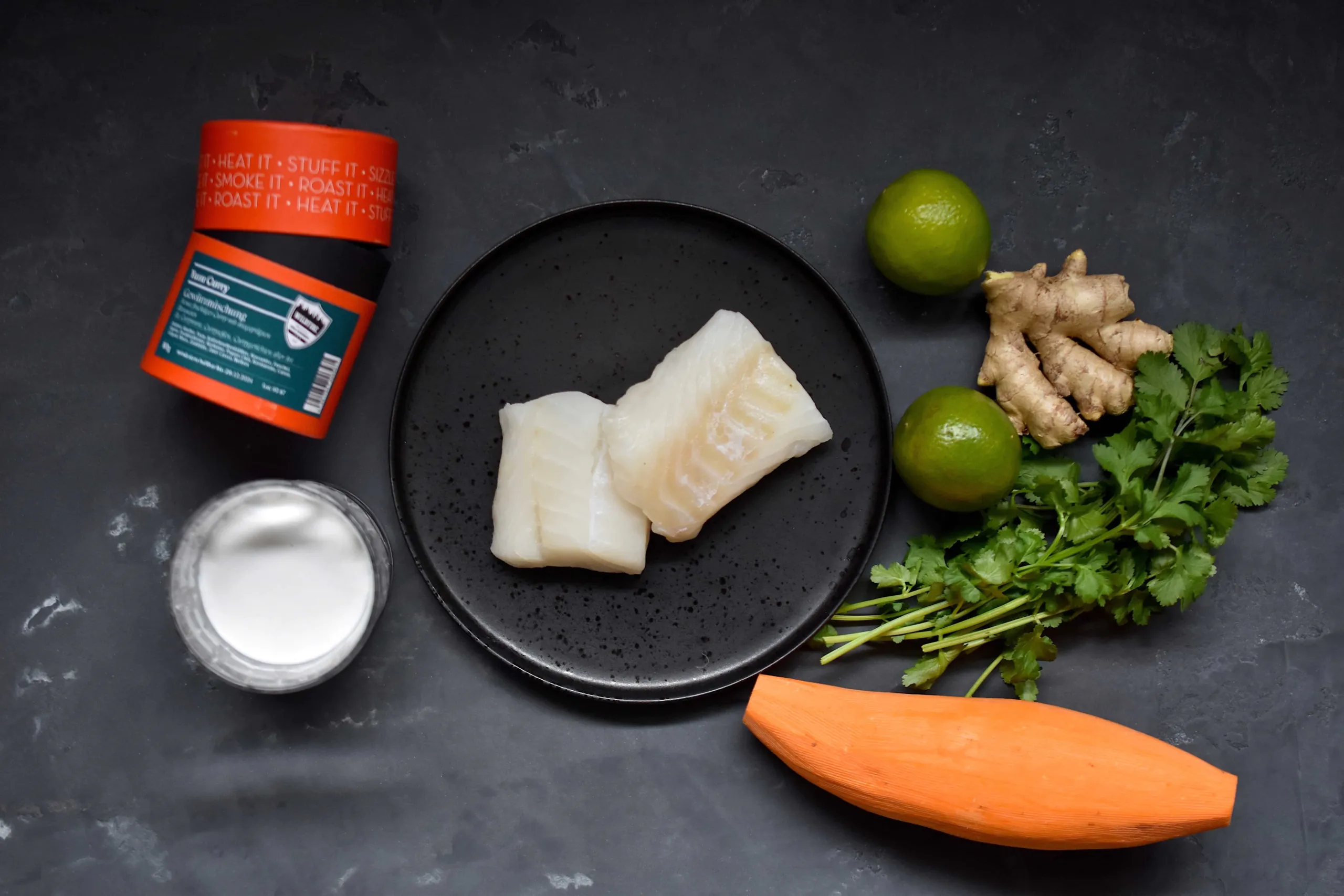 Kabeljau | Süsskartoffel | Yuzu Curry