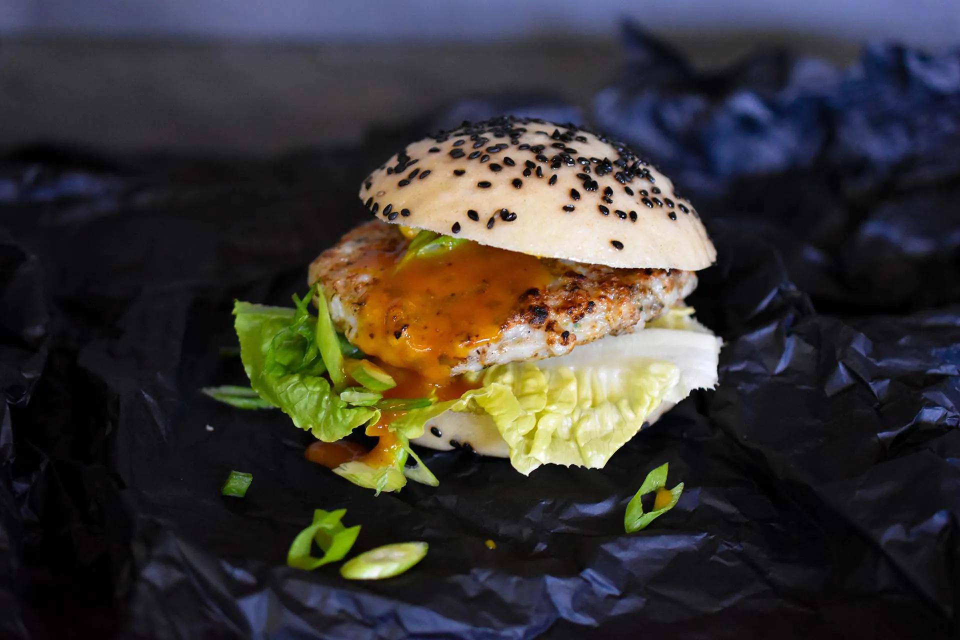 Shrimp Bao Burger | Orange Ocean Rub