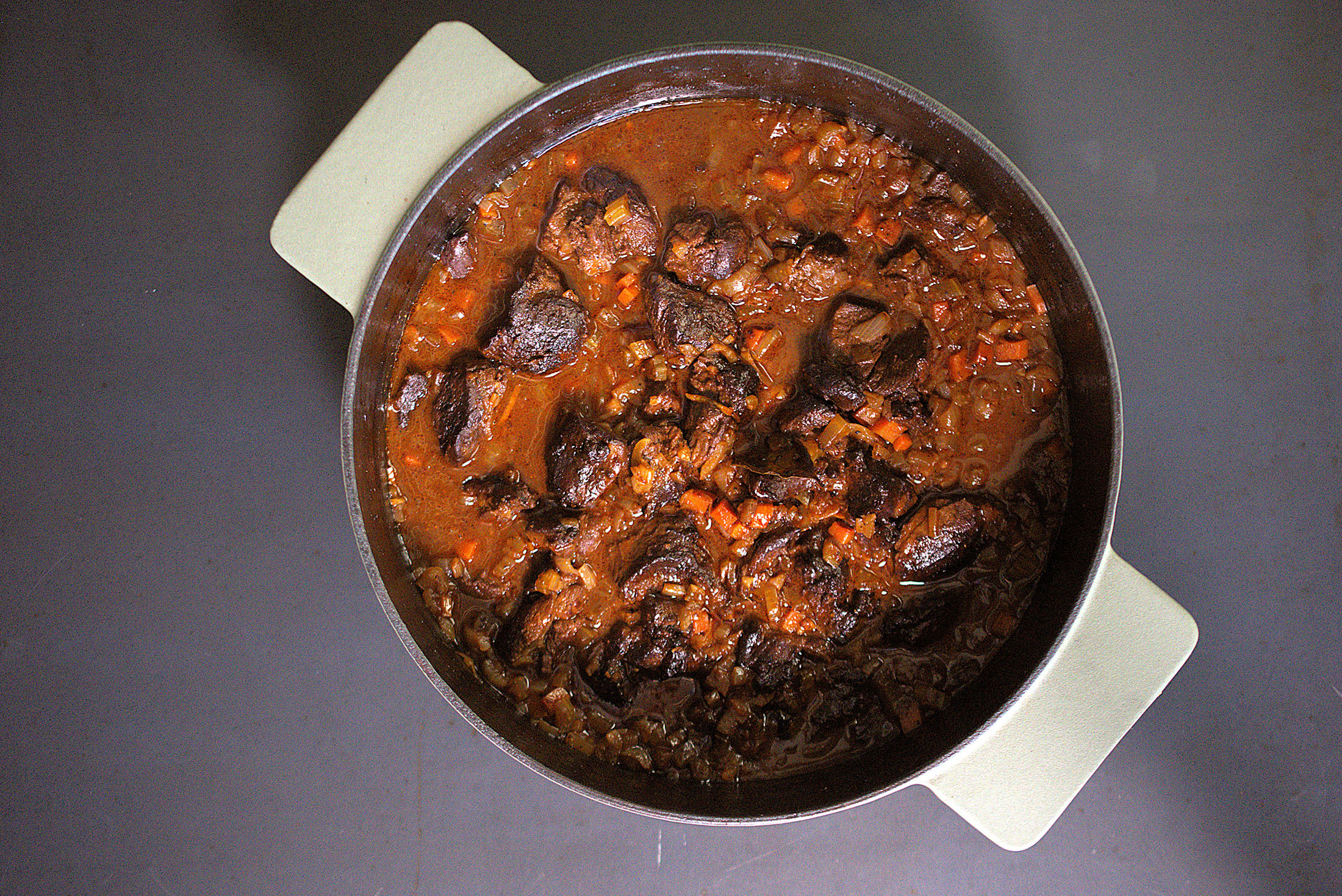Orangen Wildschwein Ragout | Topfenknödel