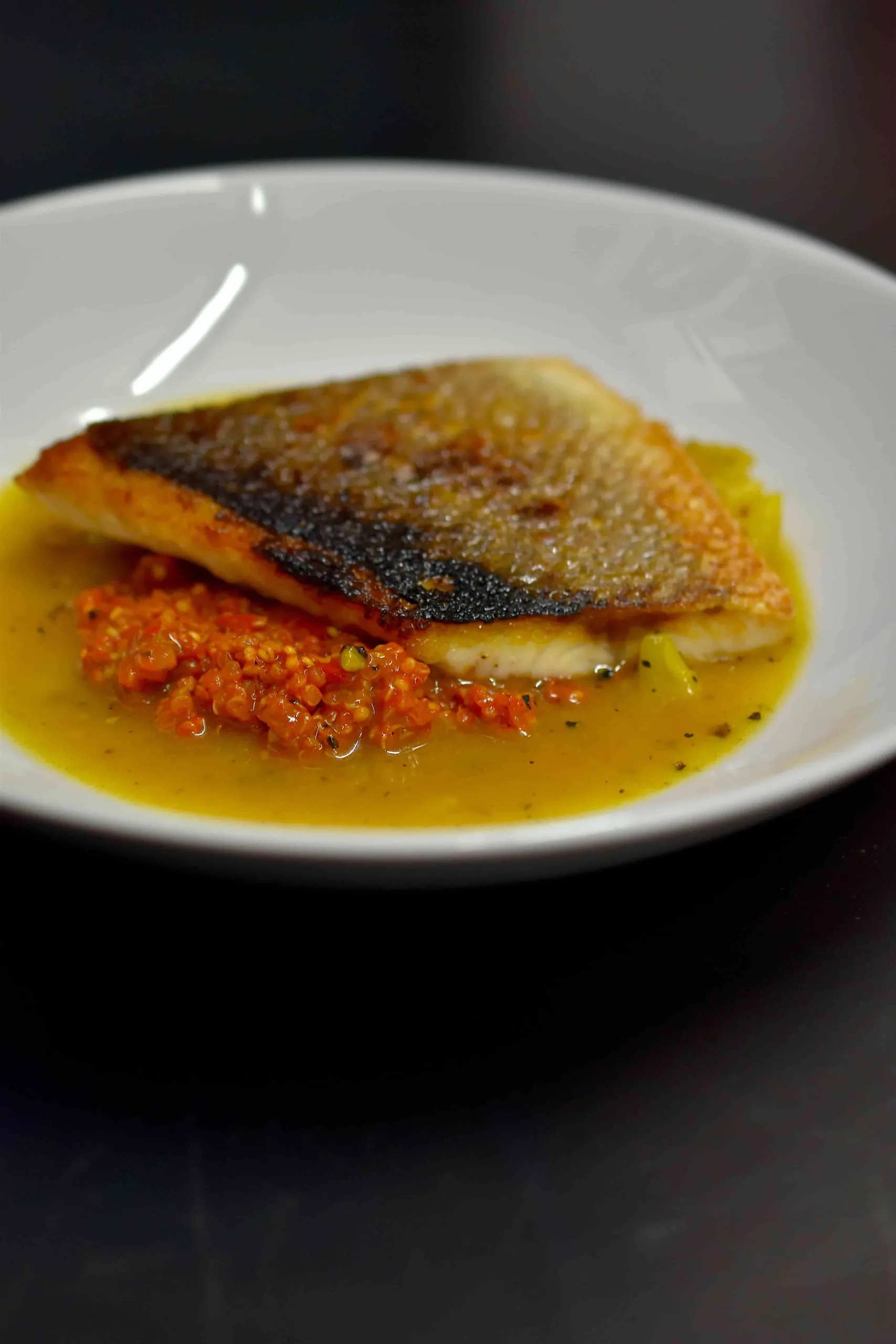 Wolfsbarsch | Paprika-Quinoa | Ananas | Safran | Anis