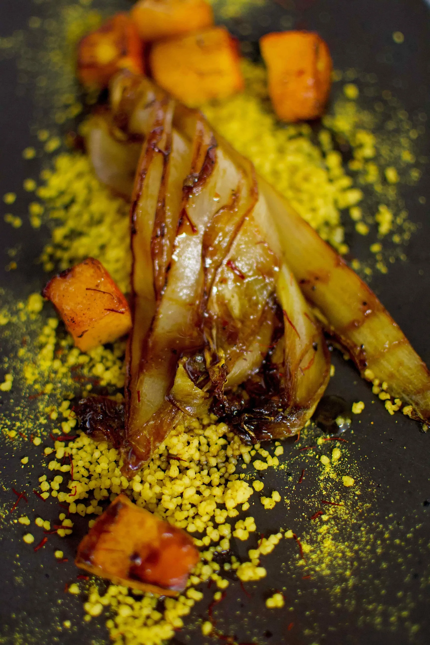 Couscous | Ras El Hanout | Kürbis | karamellisierter Chicorée