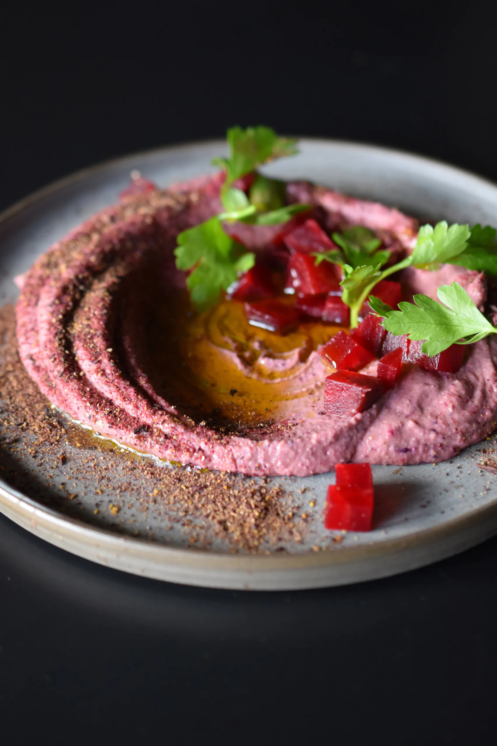Purple Hummus | Meerrettich | Rote Beete | Purple Curry