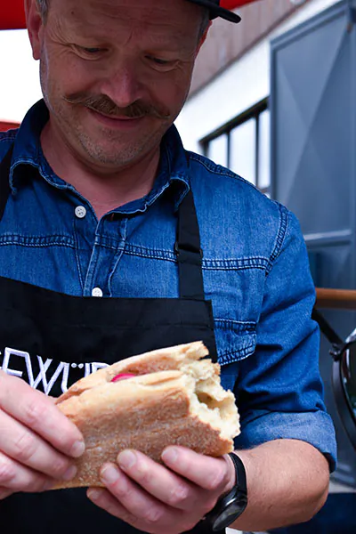 Choripán | Chorizo Sandwich | Chimichurri
