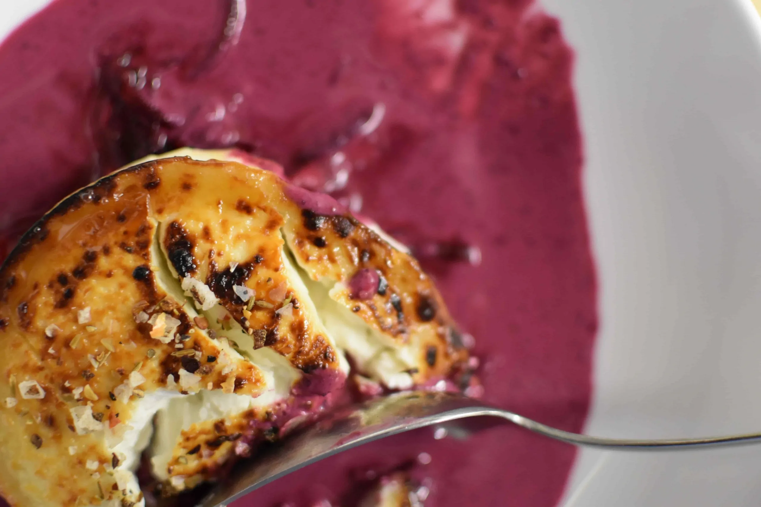 Purple Curry | Gratinierter Ziegenkäse | Rote Beete | Apfel