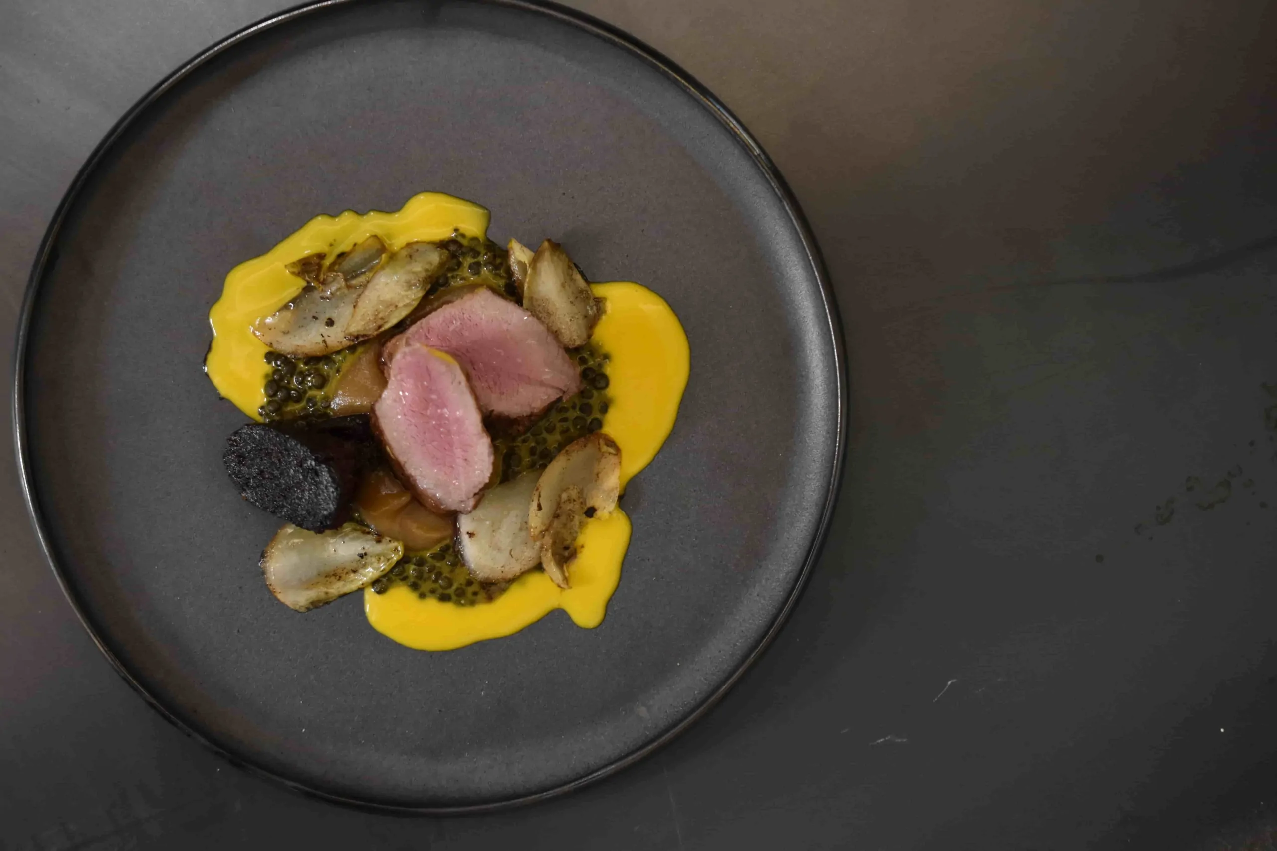 Belugalinsen | Thai Curry | Apfelmus | Blutwurst