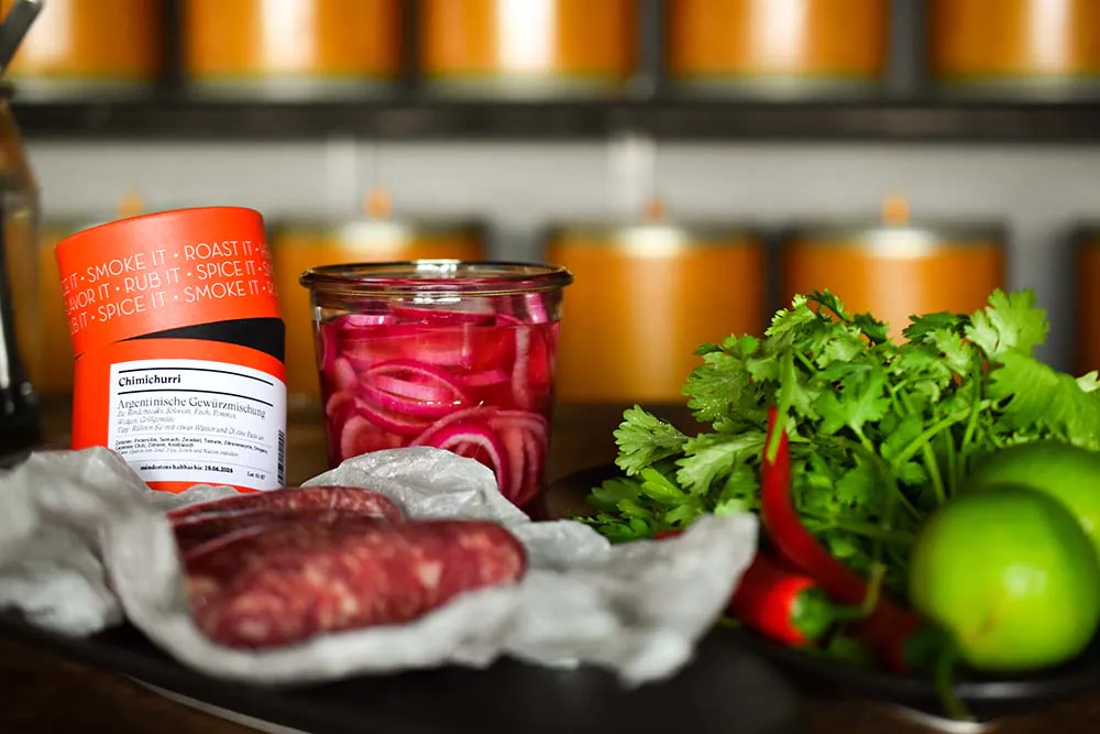 Choripán | Chorizo Sandwich | Chimichurri