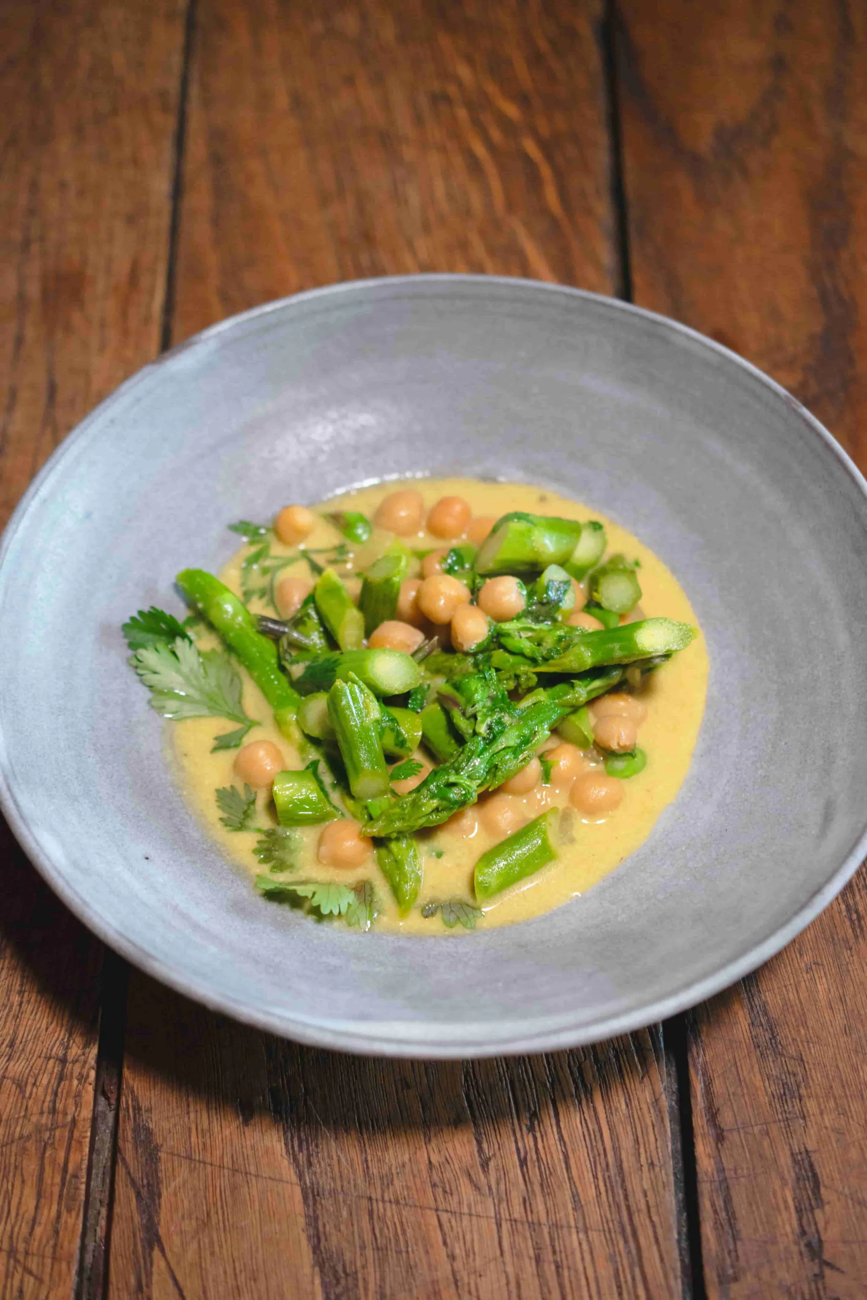 Kashmir Curry | Kichererbsen | Grüner Spargel