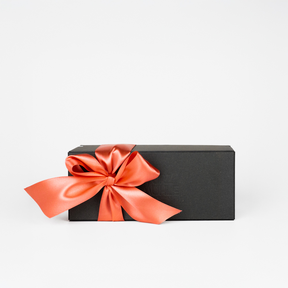 Geschenkbox für 2 Gewürze mit rosa Schleife