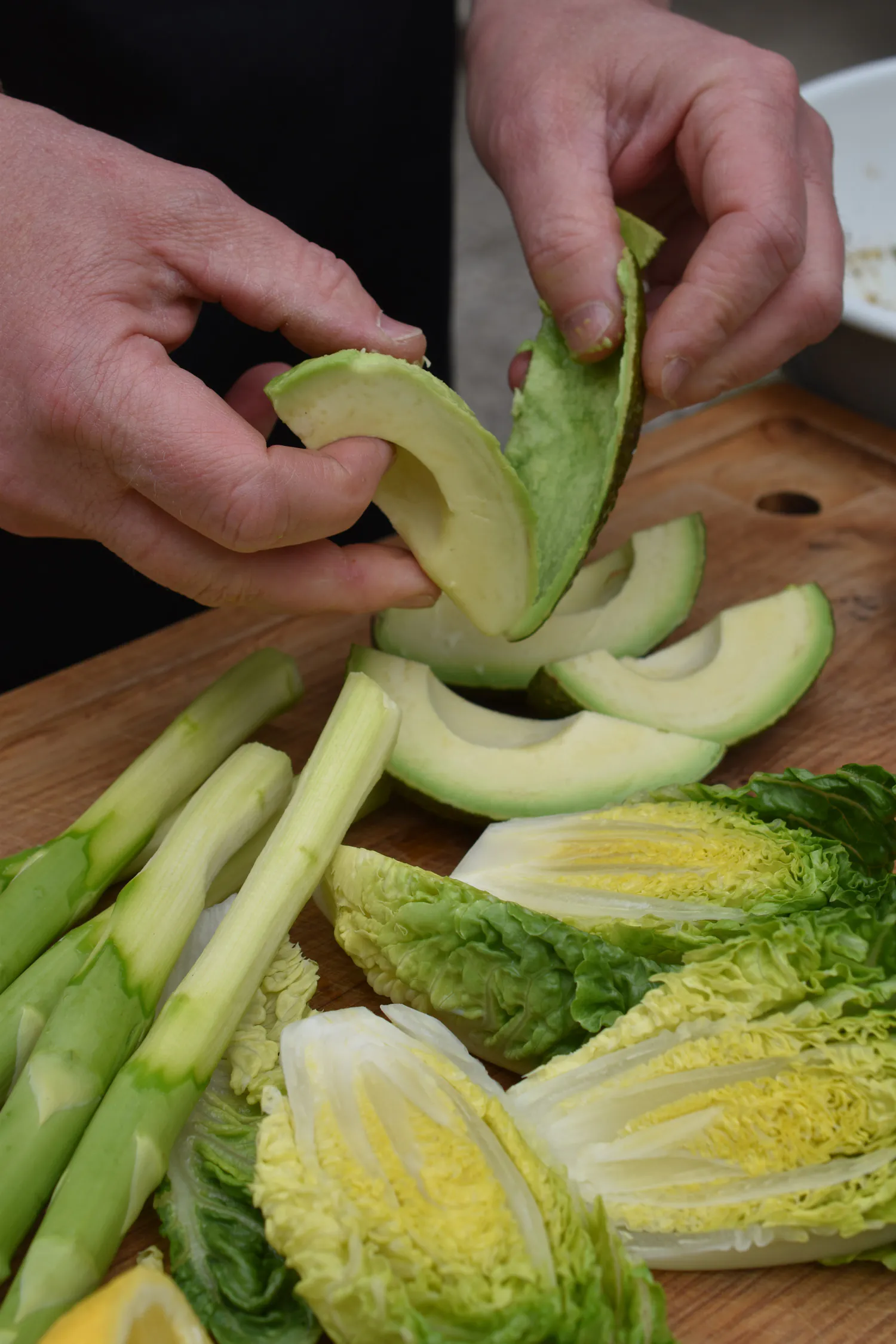 Garnelen | Spargel | Romanasalat | Orange Ocean Rub
