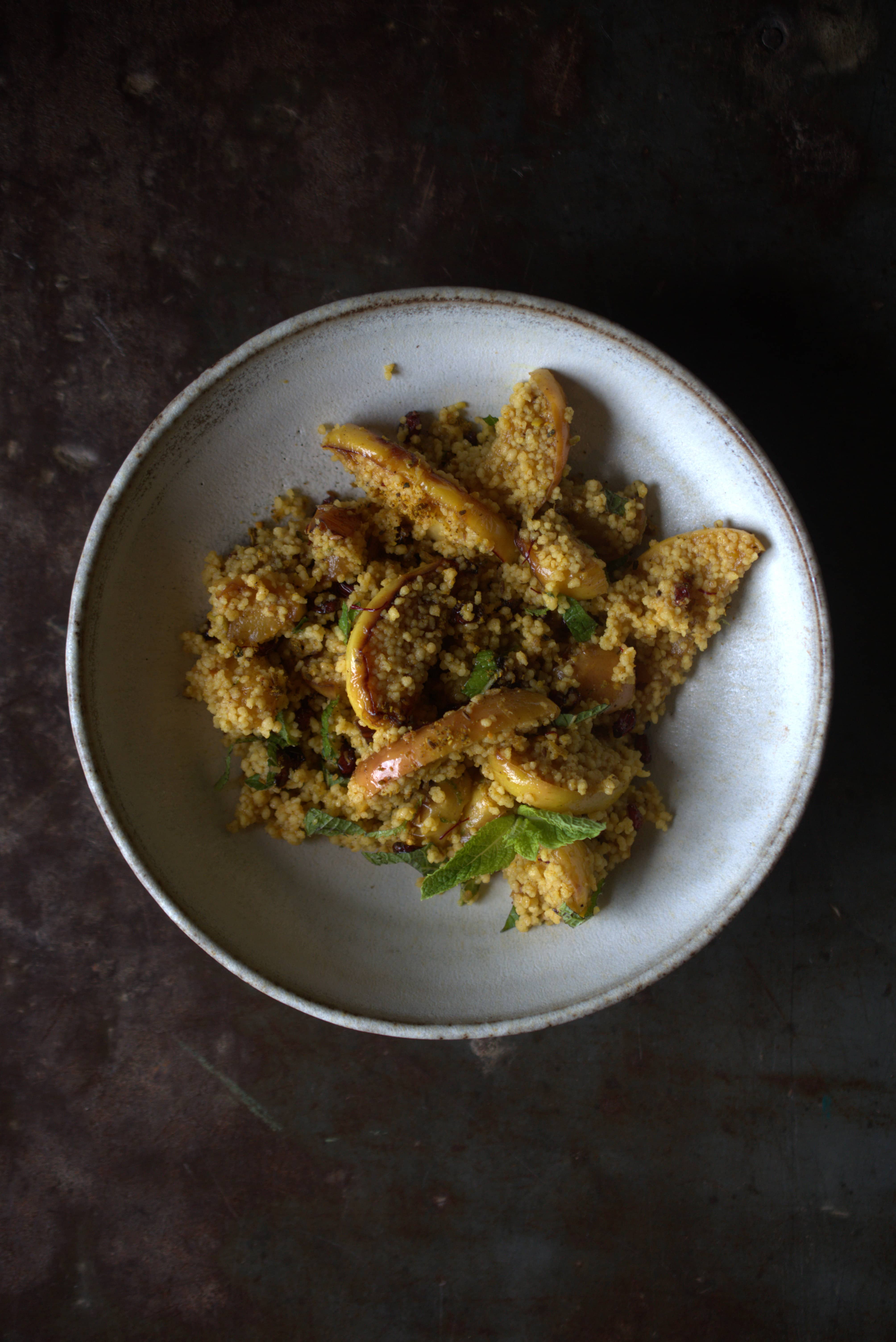 Orangen Couscous | Vadouvan | Berberitzen | Apfel
