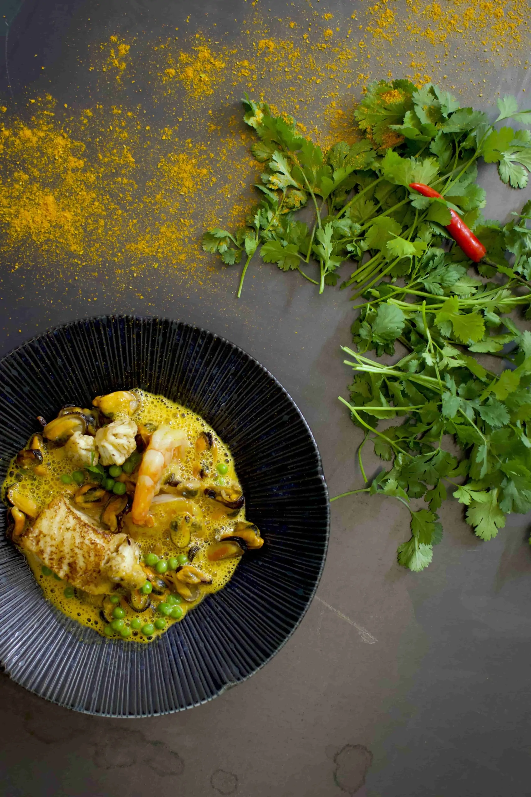 Thai Curry | Seafood | Erbsen