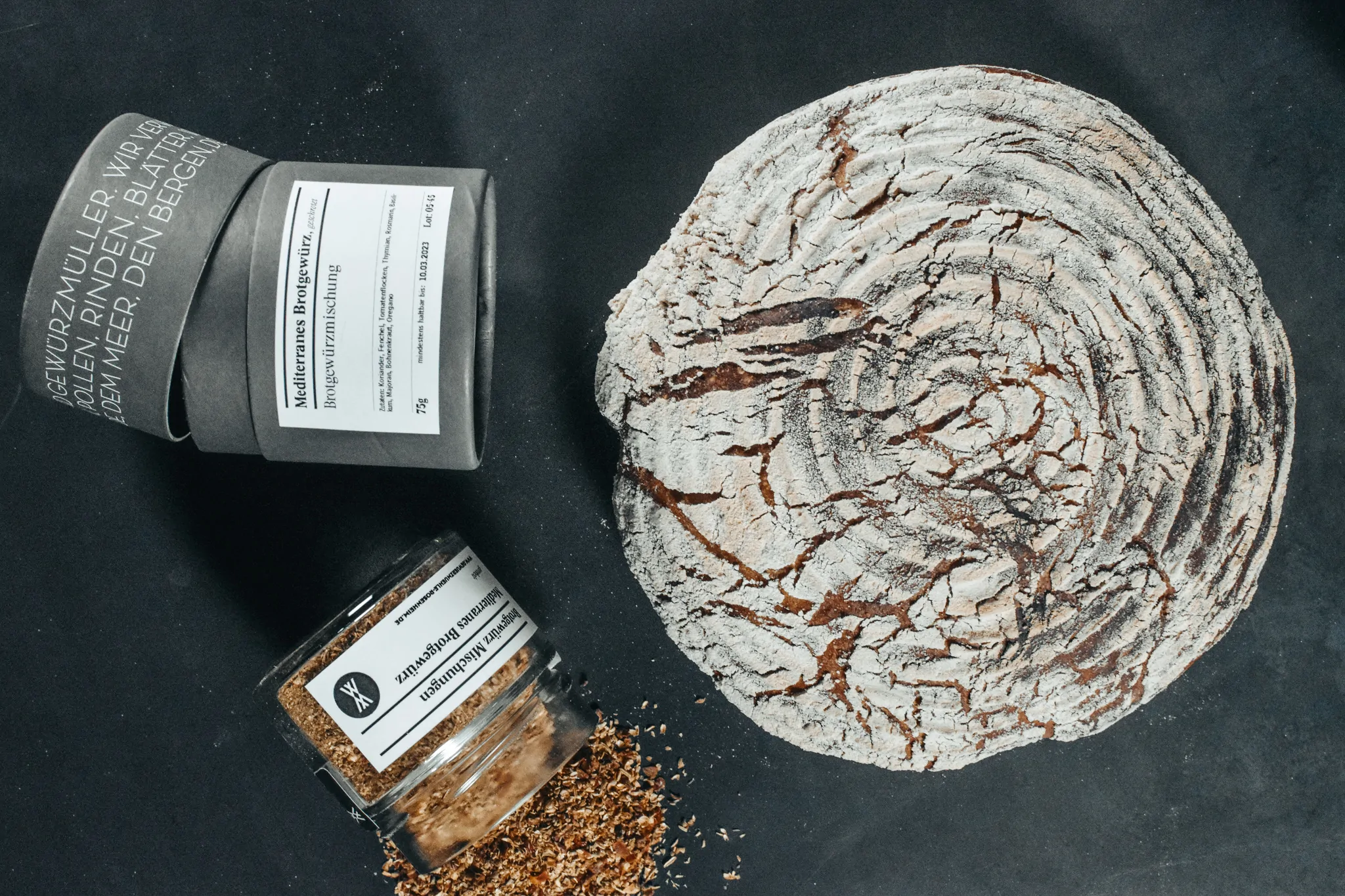 Sauerteig-Weizenmischbrot | Mediterranes Brotgewürz
