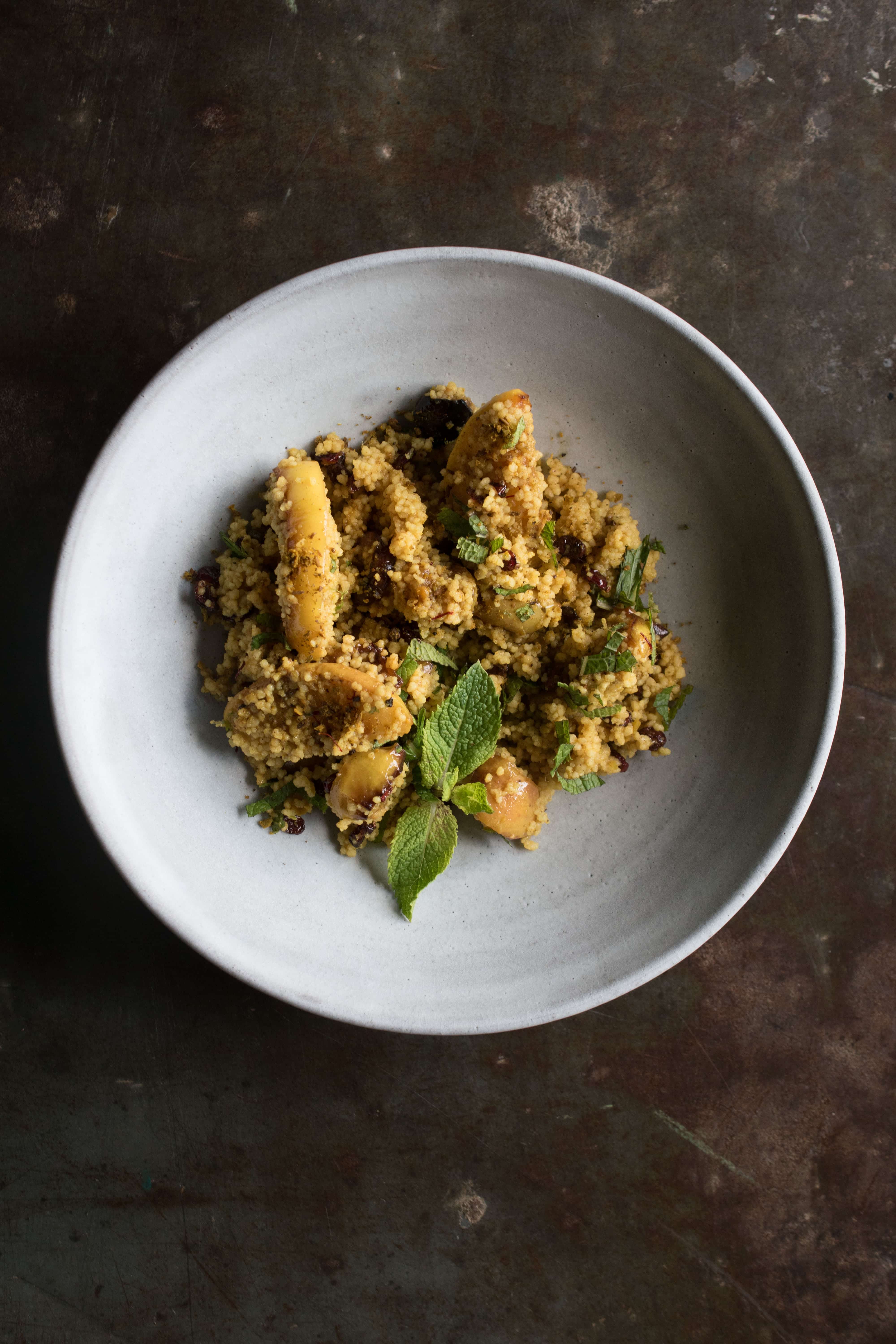 Orangen Couscous | Vadouvan | Berberitzen | Apfel