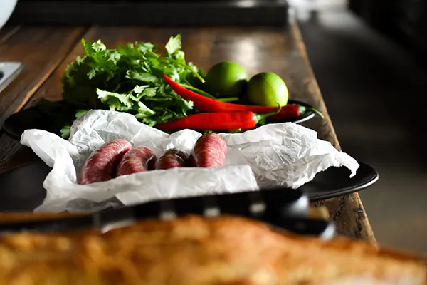 Choripán | Chorizo Sandwich | Chimichurri