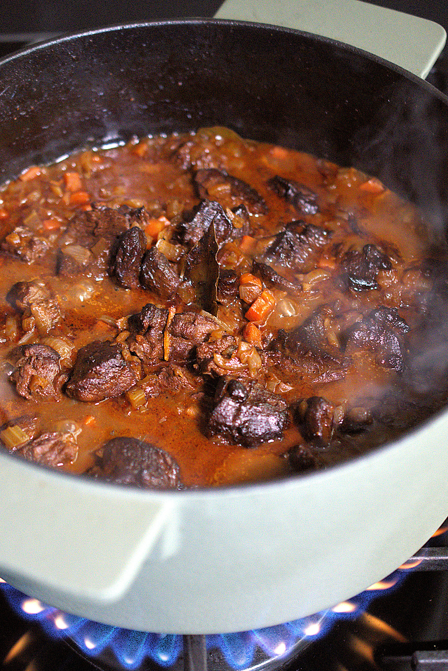 Orangen Wildschwein Ragout | Topfenknödel