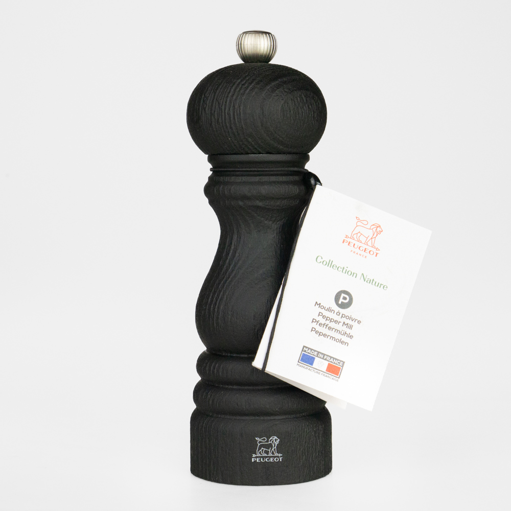 Pfeffermühle ‚Paris‘, Natur Serie, schwarz 18cm