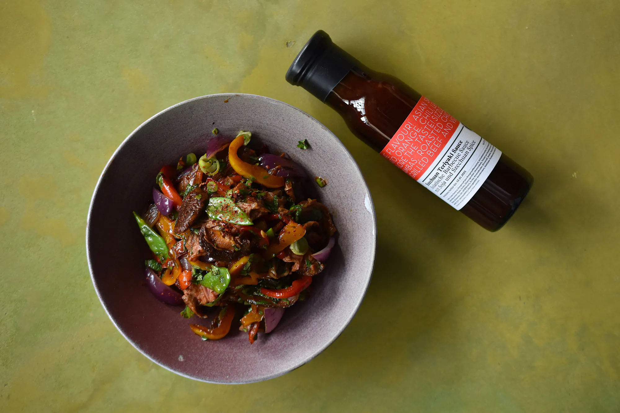 Beef | Asia Salat | Szechuan Teriyaki Sauce
