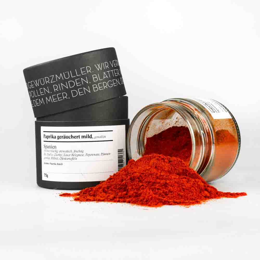 Paprika geräuchert mild, Spanien, gemahlen Paprika geräuchert mild, Spanien, gemahlen