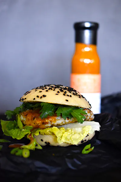 Shrimp Bao Burger | Orange Ocean Rub