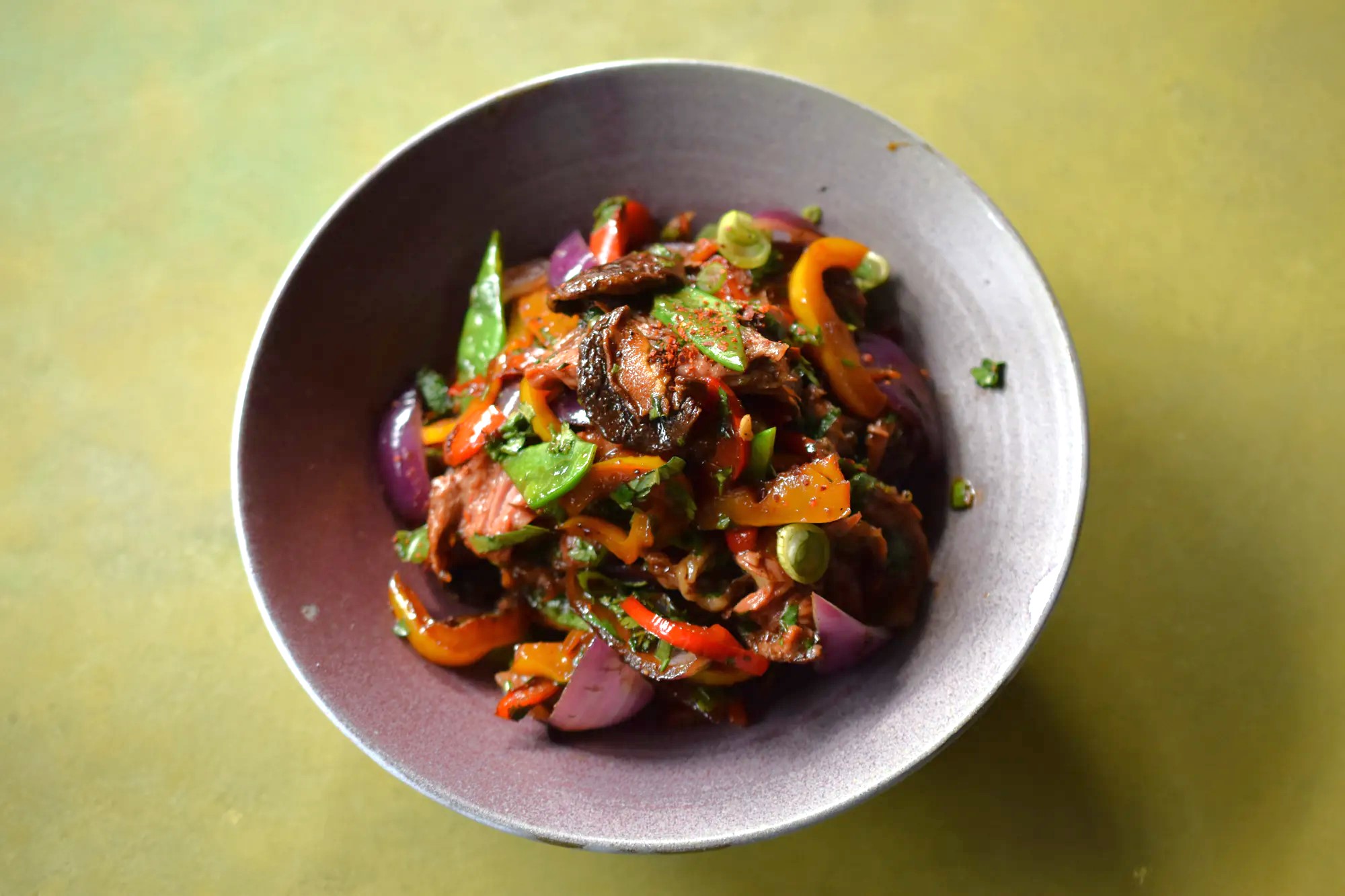 Beef | Asia Salat | Szechuan Teriyaki Sauce